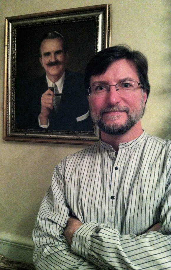 We captured Larry and his distinguished beard at none other than the famous Buell Mansion in Denver. Though we met him living it up on Friday night at the Buell, Larry lives in Congress Park with his wife Anne, and can often be found showcasing his beard at Goosetown Tavern on Thursday nights. Larry's had his beard for over 25 years, and though Anne loves it, she does miss seeing his awesome chin on occasion. The main reason he sports this fabulous look? Like so many of our other Beards of Denver, he hates shaving, and we're sure glad he does.